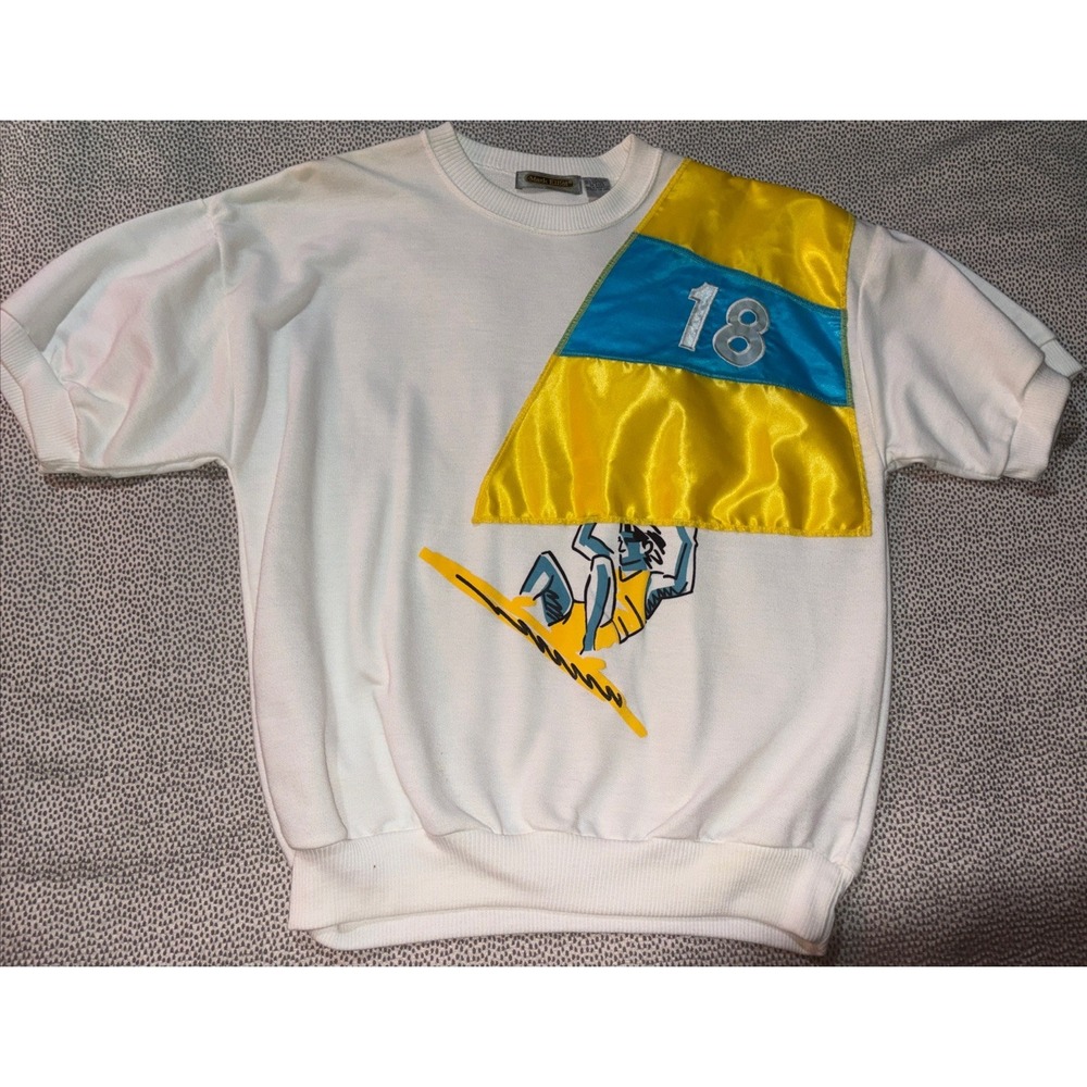 MARK ELLIOT Couture Sport XL Wind Surfing Graphic‎ Color Block